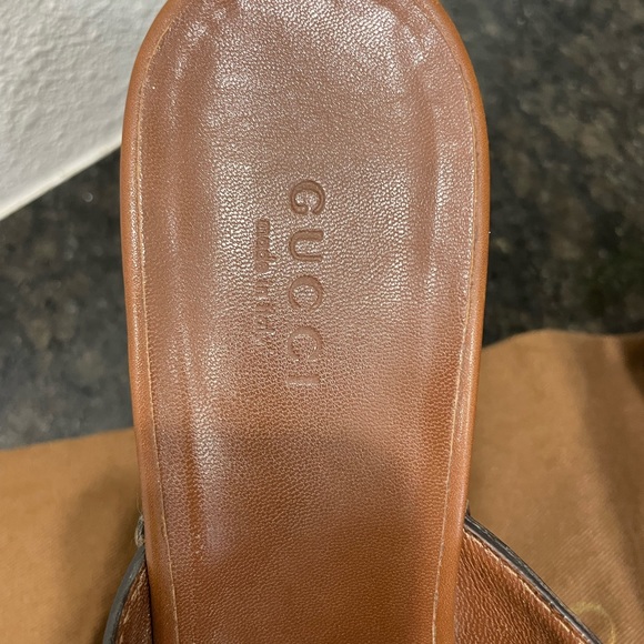 Gucci horsebit wooden heel sandal - Picture 5 of 5